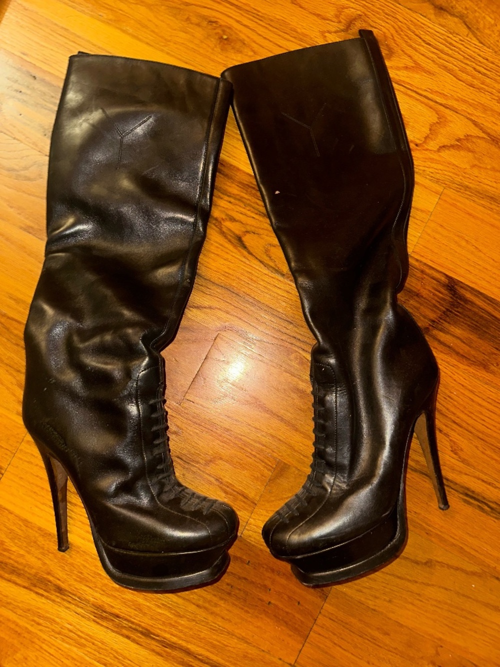 YSL Knee High Boots